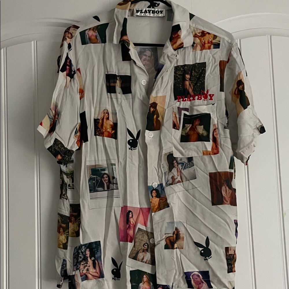 PLAYBOY Graphic Print Casual Shirt